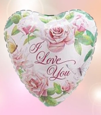 I Love You - Roses Theme Balloon