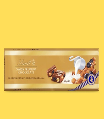 Lindt Swiss Premium Milk Raisin Nut Chocolate 300g