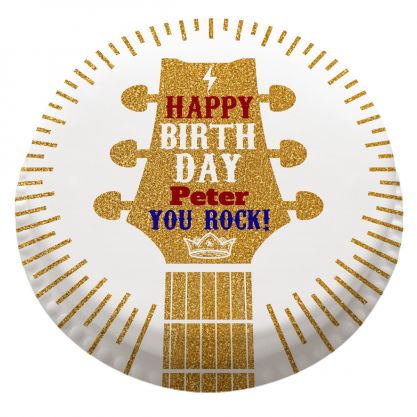 Guitar Fireworks Cake