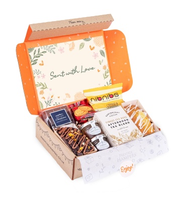Postal Afternoon Tea Hamper - Cakes, Biscuits, Jams & Finest Tea