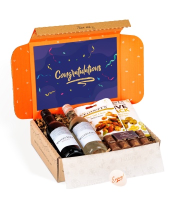 Wine and Chocolate Gift Hamper with Olives & Mixed Nuts