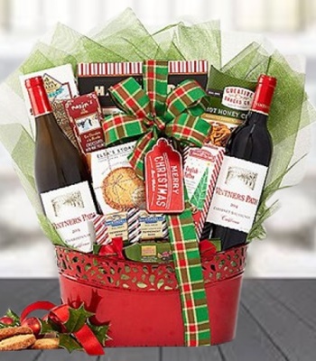 Holly And Holiday Kisses Gift Basket
