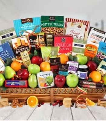 Fruit and Gourmet Gift Basket