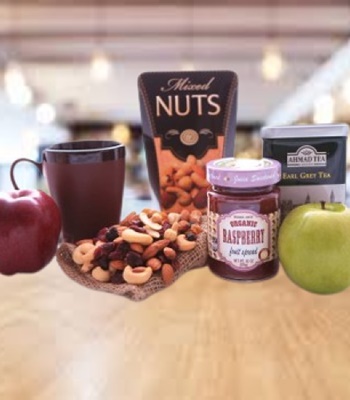 Tea and Coffee Box with Fruits - Free Coffee Mug