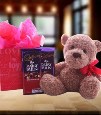 Teddy Bear with Chocolates