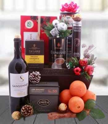Winter Delights to Drink - Tea and Coffee with Chocolate Goodies