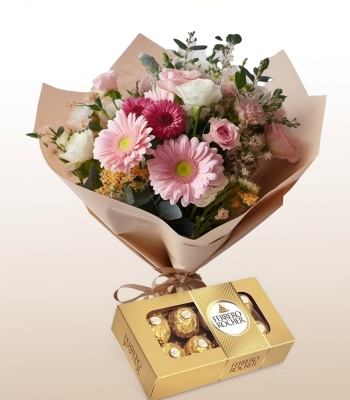 Just Because Flowers With Chocolates