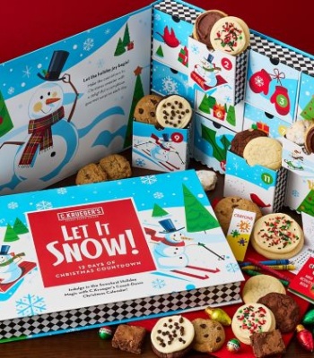 12 Days of Christmas Advent Calendar with Gourmet Cookies & Treats