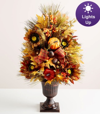 26-inch Light-Up Autumn Foliage Tree