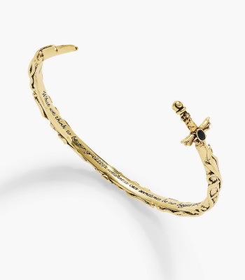 A Court Of Thorns And Roses Illyrian Sword & Shadows Cuff - Gold