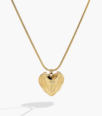 A Court Of Thorns And Roses Velaris Heart Locket Necklace - Gold