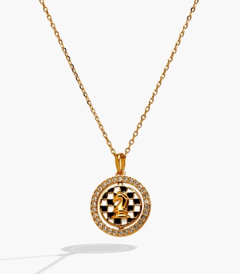 'Always Think One Move Ahead' Chess Spinner Pendant