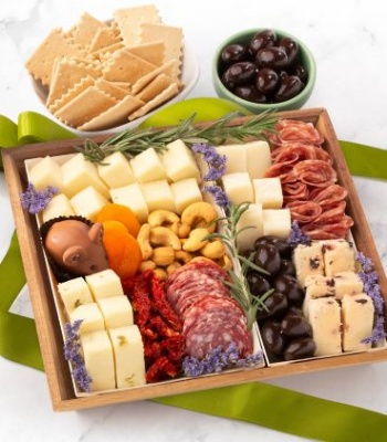Artisan Cheese, Salami & Gourmet Charcuterie Board Gift Set