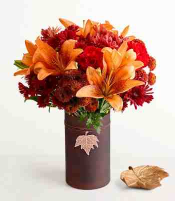 Autumn Burgundy Flower Bouquet