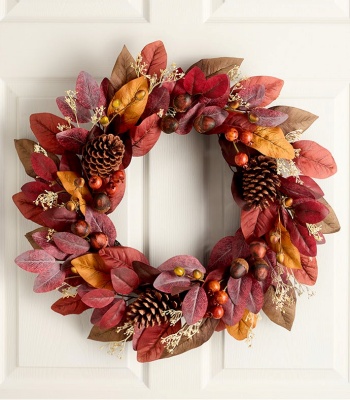 Autumn Sunset Harvest Wreath