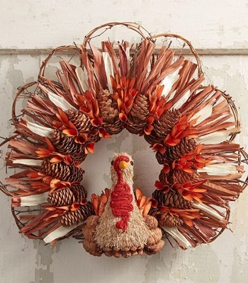 Autumn Turkey Wreath