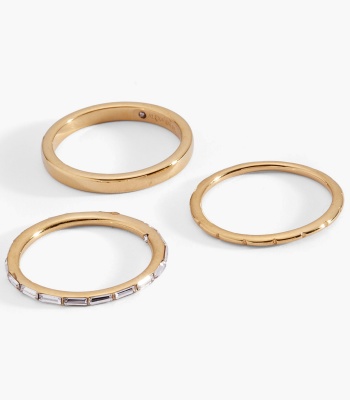 Baguette Stacking Ring Set of 3