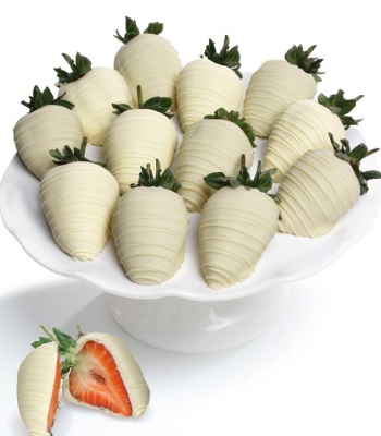 Belgian White Chocolate Covered Strawberries