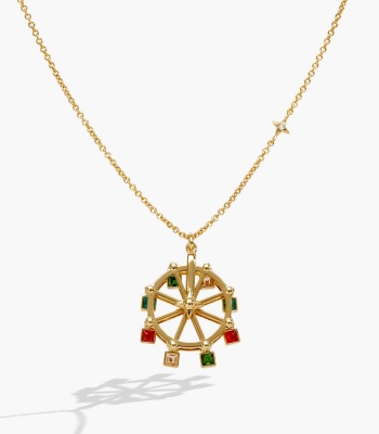 Big Top Spinning Ferris Wheel Necklace
