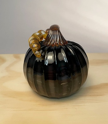 Black Glass Pumpkin