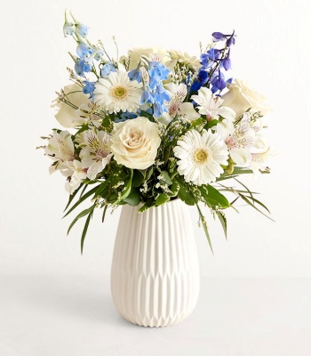 Blue & White 'Treasured Memories' Bouquet
