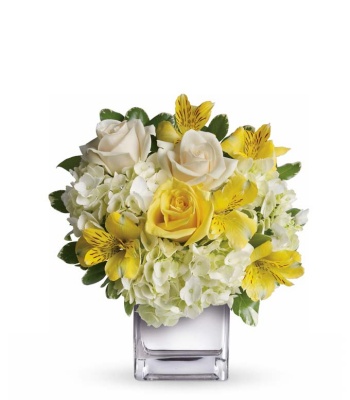 Bright Yellow & Cream Floral Bouquet for Gift Giving