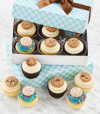 Buttercream-Frosted Assorted Cupcakes - 12 cupcakes
