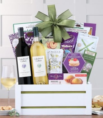 Cakebread Napa Valley Wine Duo & Gourmet Pairing Gift Basket