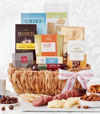 Caring Condolences Sympathy Basket