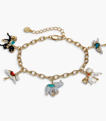 Carnival Carousel Animals Charm Bracelet