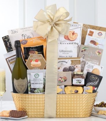 Champagne Gift Basket - Dom Perignon