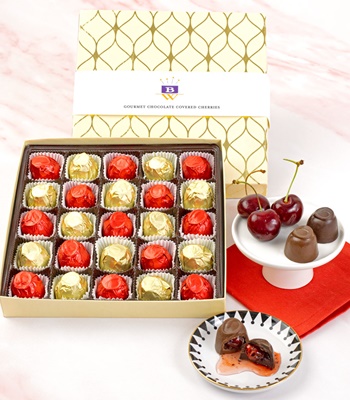 Chocolate Covered Cherries Gift Box - Deluxe