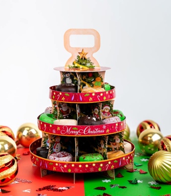 Christmas Donut Tower