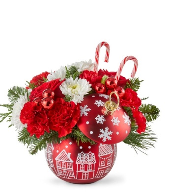 Christmas Roses & Carnations Arrangement