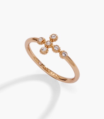 Coquette Christian Cross Ring