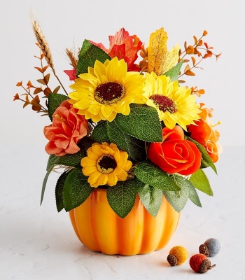 Country Pumpkin Soap Floral Gift