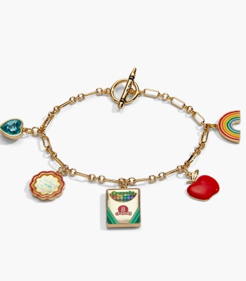 Crayola 'Teaching Is A Work Of Heart' Toggle Bracelet