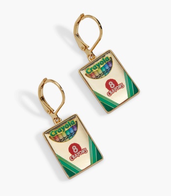 Crayola 'To Teach Is To Color A Life Forever' Crayon Box Earrings