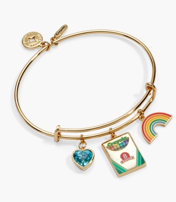 Crayola 'To Teach Is To Color A Life Forever' Multi Charm Bangle