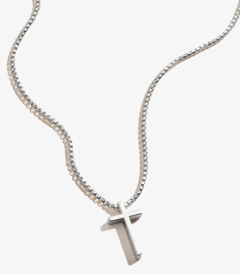 Cross Necklace, Sterling Silver