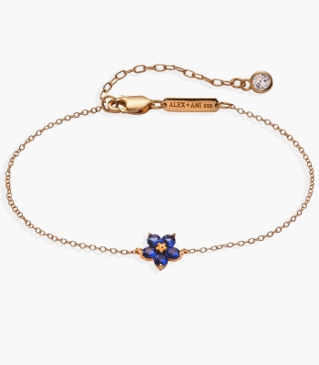 Crystal Forget-Me-Not Flower Bracelet