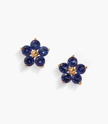 Crystal Forget-Me-Not Flower Earrings