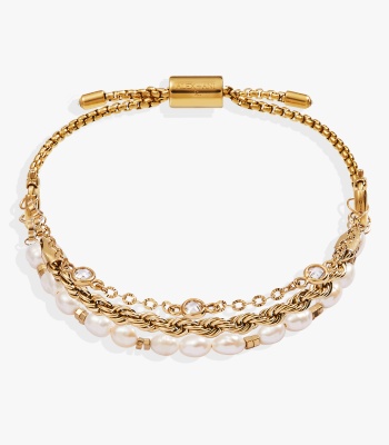 Crystal + Pearl Stranded™ Bracelet Set