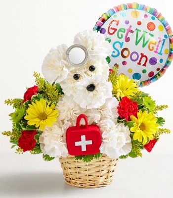 Cure-All Doggie' Flower Arrangement