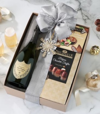 Dom Perignon Vintage Champagne & Belgian Chocolate Luxury Gift Box