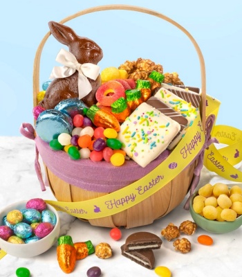 Easter Bunny Treats Gift Basket