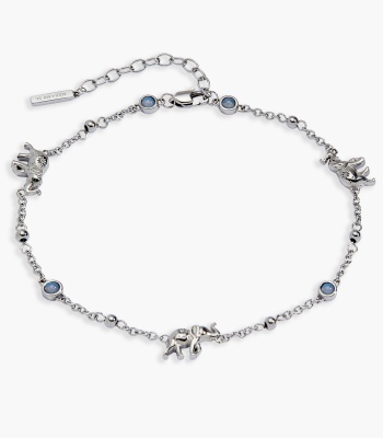 Elephant Inline Charm Anklet