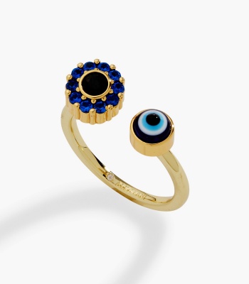 Evil Eye Fidget Spinner Ring