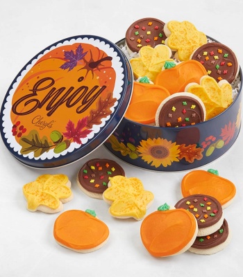 Fall Gift Tin - Buttercream-Frosted Cookies