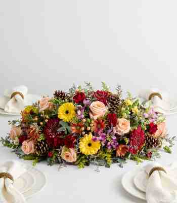 Fall Harvest Flower Centerpiece